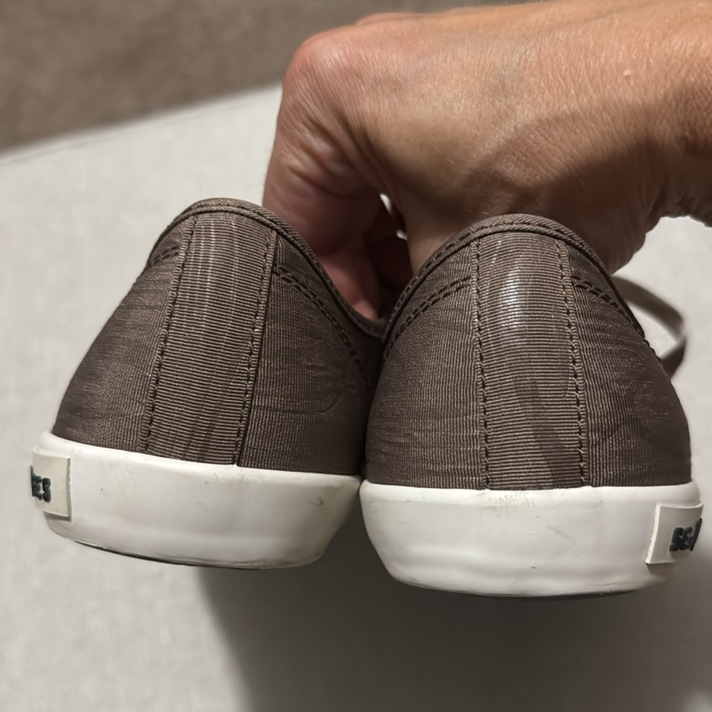 SeaVees Monterey Sneaker-Sz 9-Brown-Velvet Ribbon Style Laces-EUC - Picture 9 of 14